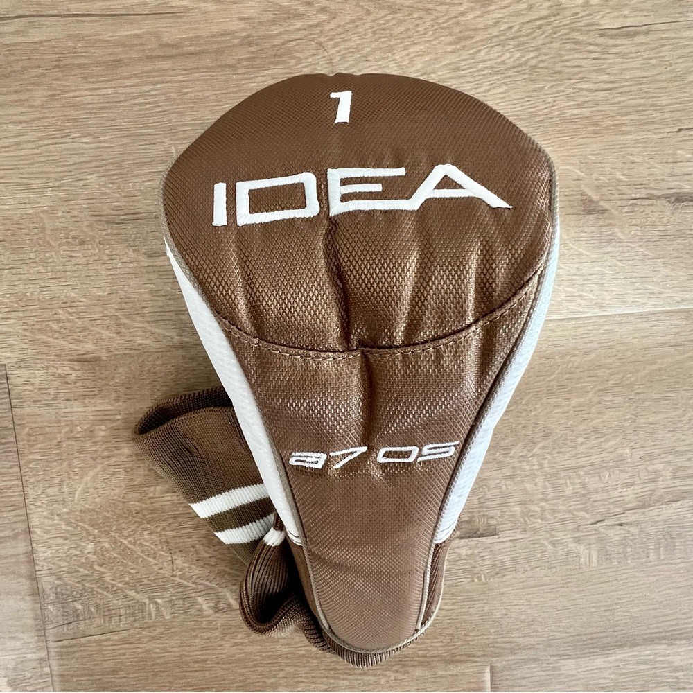 Adams Golf Idea a7 OS #1 golf club Head cover Brown/White‎